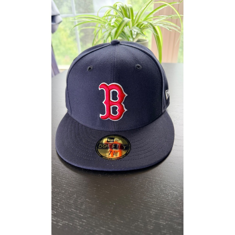 Boston Red Sox MLB Authentic On-Field Fitted Hat Navy - size 7 3/8